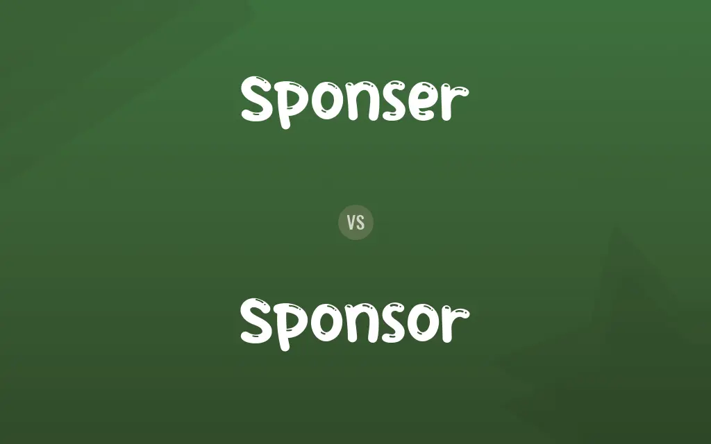 Sponser vs. Sponsor