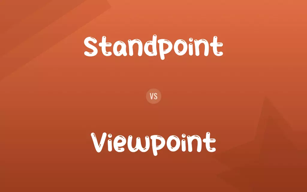 Standpoint vs. Viewpoint