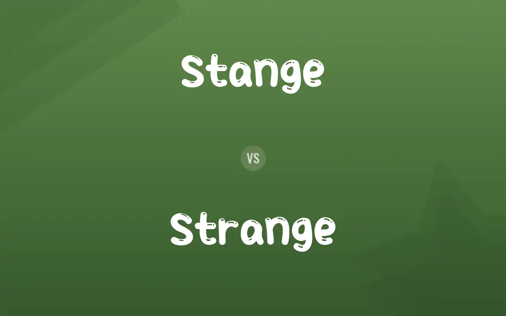 Stange vs. Strange