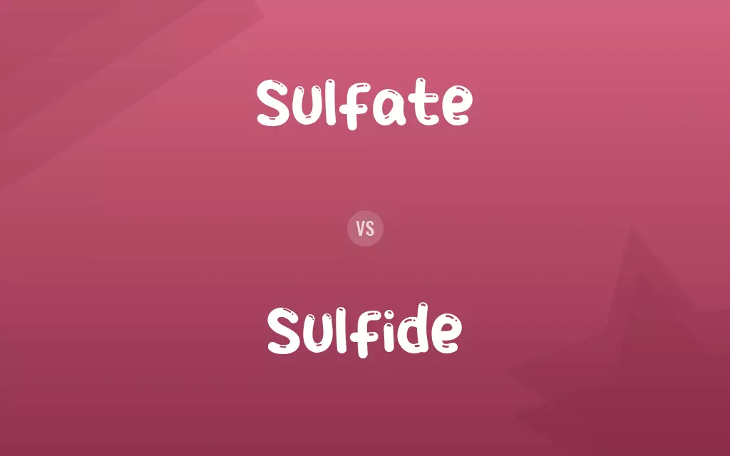 Sulfate vs. Sulfide
