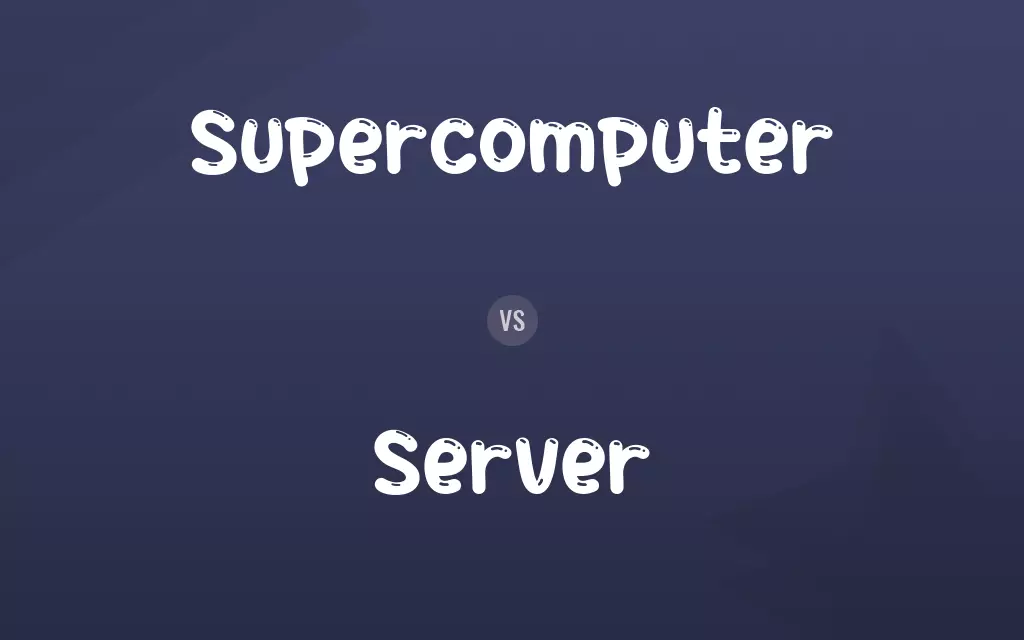 Supercomputer vs. Server