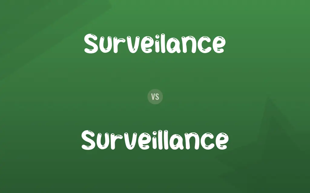 Surveilance vs. Surveillance
