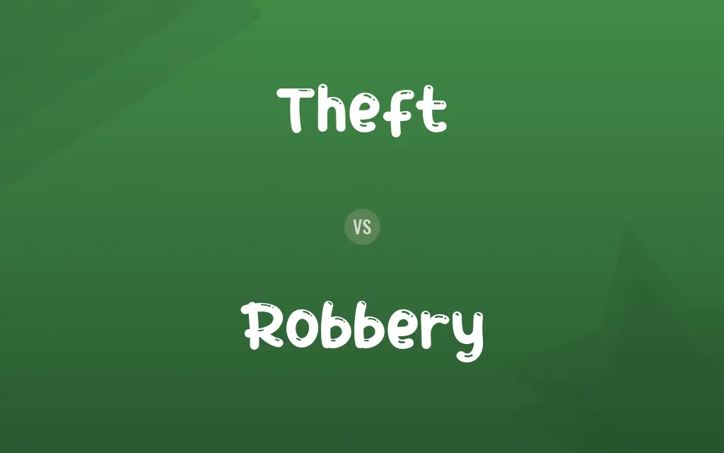 Theft vs. Robbery