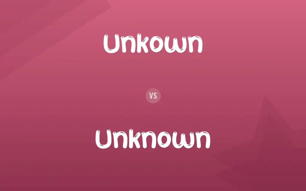 Unkown vs. Unknown
