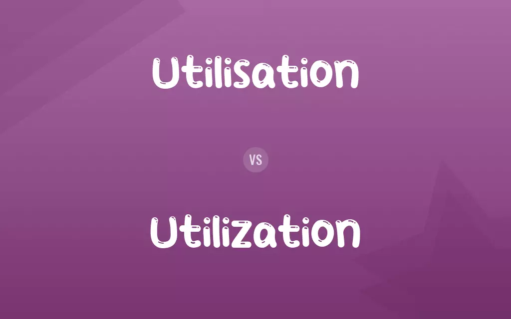 Utilisation vs. Utilization