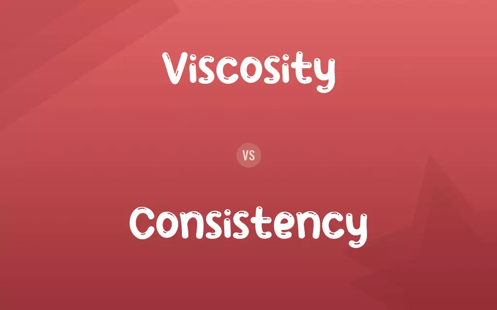 Viscosity vs. Consistency
