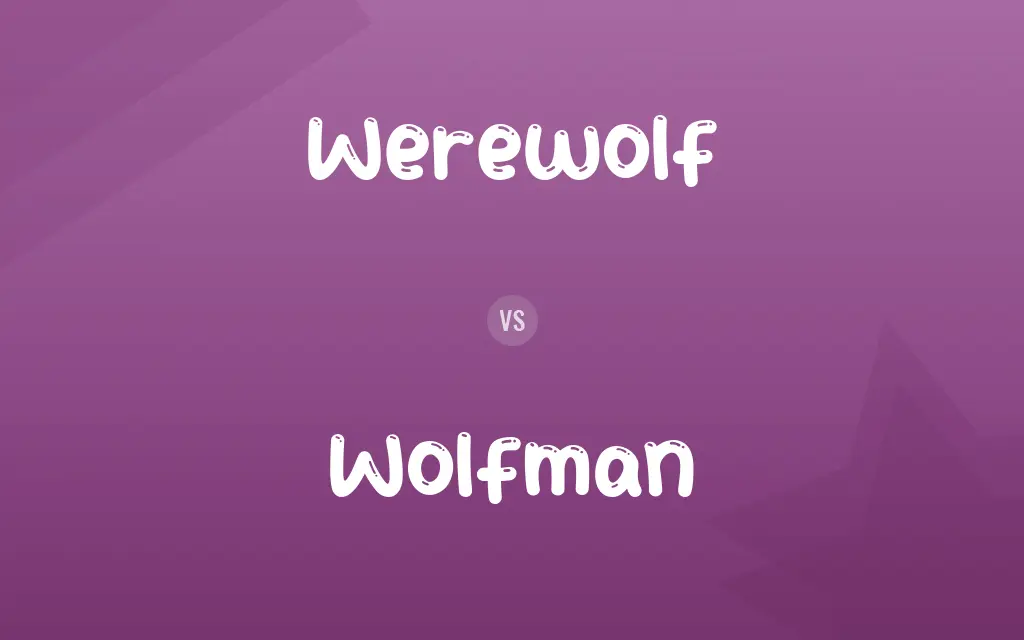 Werewolf vs. Wolfman